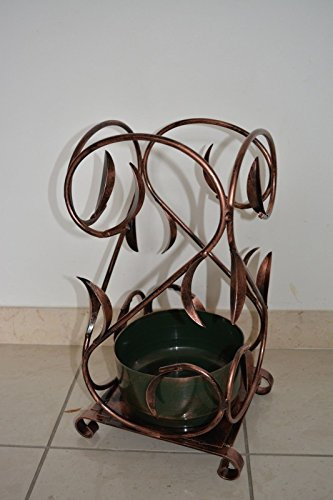 arterameferro Portaombrelli in Ferro battuto ramato per Ingresso casa Effetto Rame