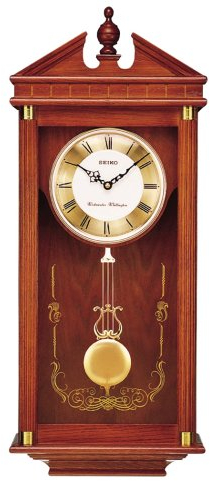 SEIKO Regal Eiche Wanduhr mit Pendel