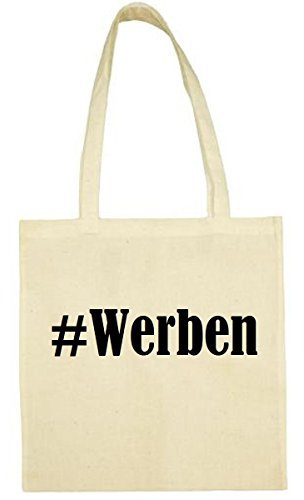 Reifen-Markt Tasche #Werben Größe 38x42 Farbe Natur Druck Schwarz