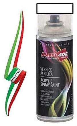 AMBRO-SOL BOMBOLETTA SMALTO ACRILICO SPRAY TRASPARENTE LUCIDO 400ml MADE IN ITALY