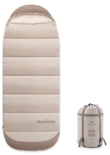 Naturehike Schlafsack für Erwachsene Leichter Mumienschlafsäcke Spleißbarer Sleeping Bag Warm Baumwollschlafsackfür Outdoor Camping Wandern