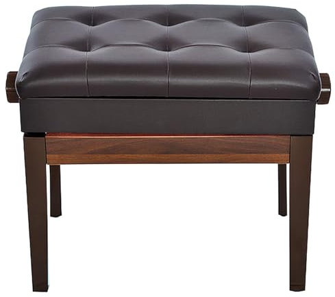 Banco de piano dúo con almacenamiento, perfecto para el rendimiento instrumental y la práctica de adultos, asiento multifuncional para tocador, taburete para dúos musicales