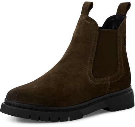 Tamaris Damen Stiefel Leder khaki 42