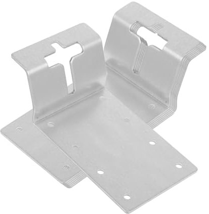 BESPORTBLE 6pièces Support De Poteau t Inoxydable Lot Pour Installation De Clôtures Nichoirs Et Boîtes Aux Lettres Compatible Avec Divers Projets Extérieurs