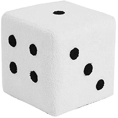 Sgabello cubo morbido e confortevole con design a dadi, schiuma spessa, struttura in legno massello, ideale per casa, soggiorno, camera da letto, vestirsi, indossare le scarpe, posti a sedere extra