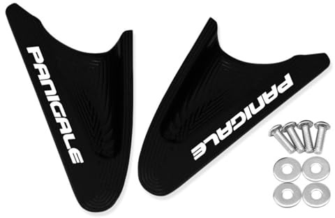 HUISI Moto Parabrezza Copertura Dello Specchio Specchietto retrovisore Guidato Eliminatori Cap Misura for DUCATI PANIGALE 959 1299 Panigale 899 1199(A Black)