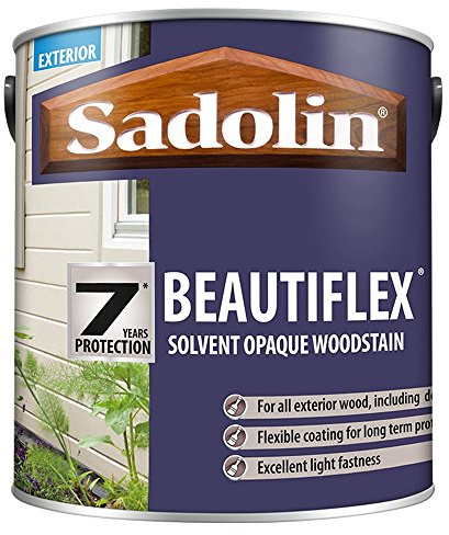 Sadolin Beautiflex Solvent Opaque Woodstain 2.5 litre - Black