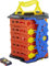 Hot Wheels Roll Out Raceway Track Set, Storage Bucket Unrolls into 5-Lane Racetrack for Multi-Car Play, Connects to Other Sets