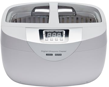 BPAC Nettoyeur Ultrasons avec Cuve 2,5 L - Bac à Ultrason 70 W pour Usage Domestique Occasionnel - Machine a Ultrason pour Bijoux et Petits Objets