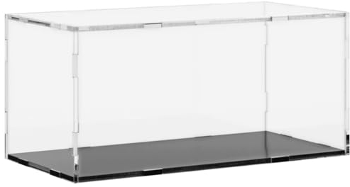 vidaXL Vitrine, Schaukasten Staubschutz, Sammlervitrine für Sammlerstücke Spielzeug Figuren, Ausstellungsbox Acrylbox, Transparent Acryl