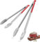 Küchenzange Grillzange Set Aus Edelstahl, 2 Stück-34,5 Cm Und 44,7 Cm, Rutschfester Griff Zum Kochen Und Grillen, Kleine Küchenzange, Große Grillzange