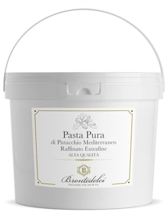 Brontedolci - 100% pura Pasta de Pistachos Verde del Etna - 3Kg