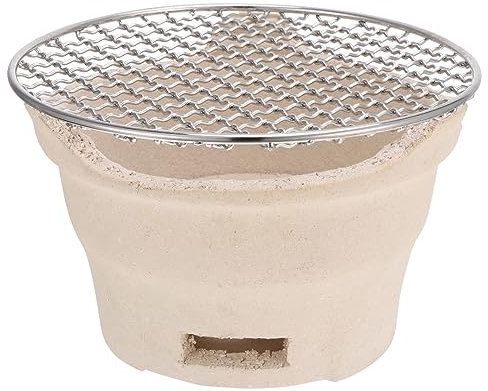 Yardenfun Barbecue Portatile in Acciaio Resistente Per Barbecue Da Campeggio All Aperto Pratico Braciere Per Legna