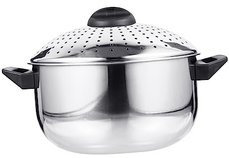 LALADEFIEE Pentola Acciaio Inossidabile Per Noodles e Versatile e Resistente Alle Temperature Per Cucinare Pasta e Porridge Con Unica