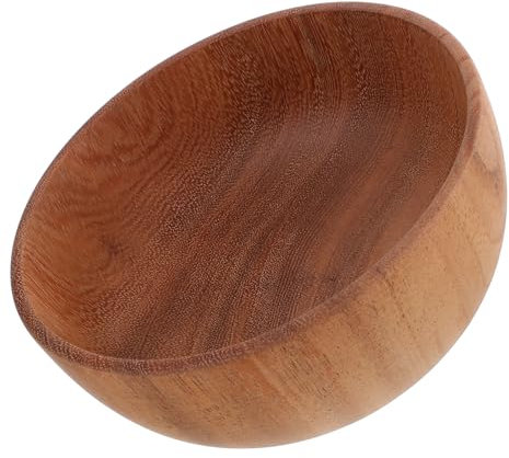 BUGUUYO Ciotola per Insalata in Legno Ciotola Decorativa per Frutta Piccola Ciotola per Insalata Ciotola in Legno Accessorio da Cucina