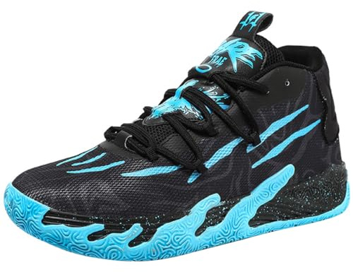 Kmrlofiy Basketsko för män, mode, halkfria, sneakers, unisex, sportskor i gummi, lätt yttersula som andas, sport, ungdomssneaker, Sneaker 8, 41 EU