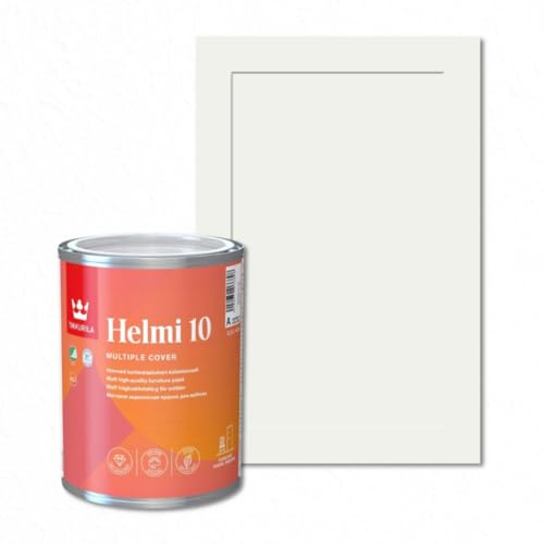 TIKKURILA Helmi 10 Matt Paint for Kitchen Cupboards, Furniture & MDF | Durable Interior Wood Finish - 1L Paper F497