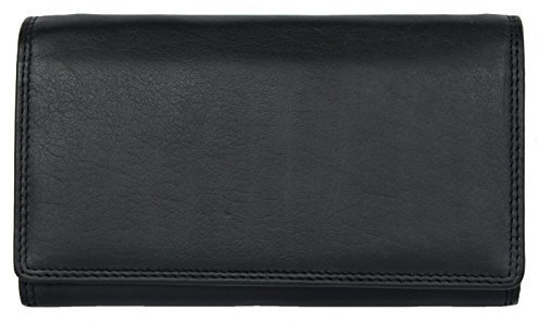 Damen Schwarze Schöne Qualität Brieftasche HMT