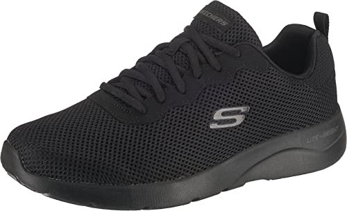 Skechers Dynamight 2.0 Rayhill Hombre Formatori, Black Mesh Pu Trim, 39.5 EU