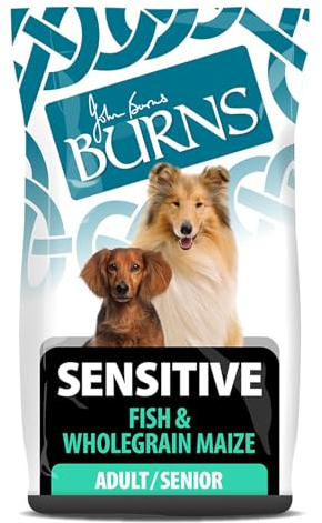 Burns Pet Nutrition Hypoallergenic Complete Dry Dog Food Adult and Senior Dog Sensitive with Fish, 6 kg