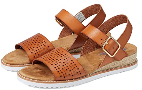 Skechers Women's Desert Kiss Sunny Flair, Brown, 8 UK