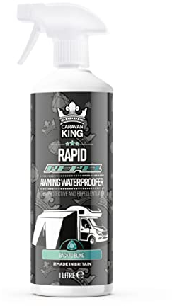 Caravan King – Awning & Canopy Waterproofer Spray – Long-Lasting Waterproof Protection for Caravan Awnings, Tents & Outdoor Fabrics, 1L
