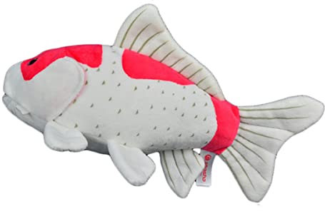 YUBEIER Rotes Karpfenfisch-Plüschtier, 11-Zoll-Koi-Karpfen-Kuscheltiere, Kleines Fisch-Plüschkissen, Umarmungsspielzeug, Kindergeschenk for Jungen Und Mädchen