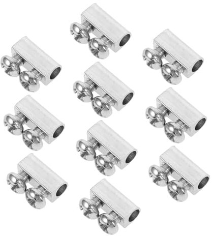 NUOBESTY 10piezas Abrazaderas Ajustables De Cable De Diseño De Doble Orificio Para Sujeción De Cables Resistente