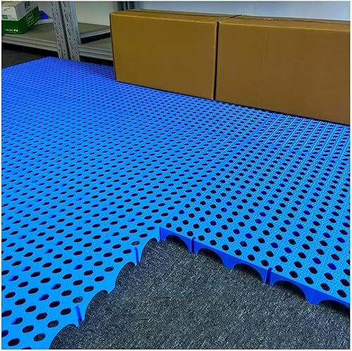 ININOSNP High load capacity new material Plastic Pallet Storage Pallet, Breathable Grill Lightweight Floor Pallet, Plastic Floor Mat Board Pallet(60x60x3cm)