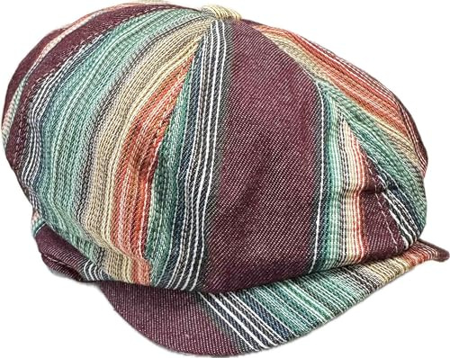 Jeamis skärmmössa basker ballongmössa bakerboy-mössa mössa böjd skärm, Newsboy basker hatt, röd, one size