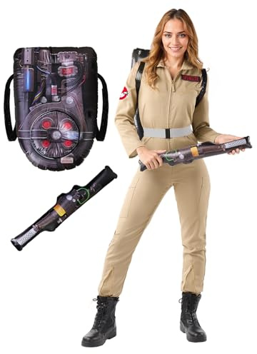 Funidelia Ghostbusters Kostüm für Damen, Offizielle Lizenz, Größe XL Film und Serien, Gespenst - Verkleidung für Erwachsene für Partys, Karneval und Halloween