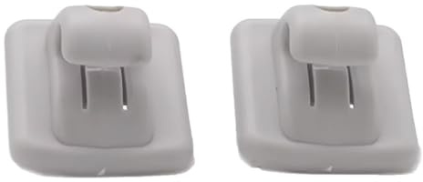 JWFBDB 2 piezas compatibles for Peugeot 107, 307, 307CC, 307SW, 206 y 306 for Citroën C1, DS3 C5. Clips de sujeción for visera interior, soporte gancho