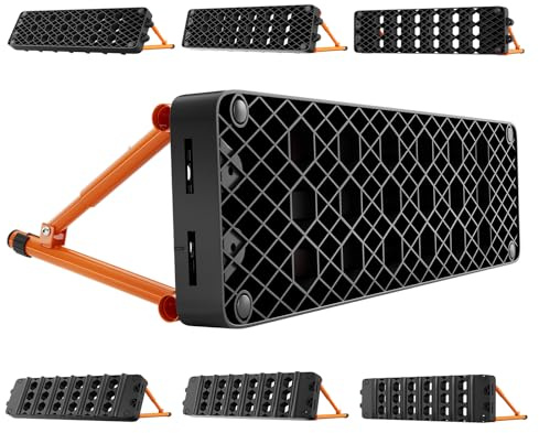 VEVOR Planche de Rebond pour Football 99x24,5 cm, Mur de Rebond Portable Réversible à Double Surface, Équipement d'Entraînement de Foot pour Passes et Réflexes, Panneau à 3 Angles Réglables, Noir