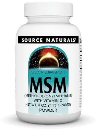 Source Naturals MSM (Methylsulfonylmethane) with Vitamin C - Powder, 4 Ounce