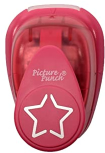 Vaessen Creative Perforadora Pop-Up - Estrella 3D - 2,2 x 2,4 cm | Troqueladora para Manualidades, Tarjetas, Papel, DIY, Scrapbooking