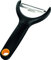 Fiskars Gemüseschäler, Gesamtlänge: 15 cm, Stahl/Kunststoff, Functional Form, Schwarz, 1016122