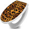 banjado Toilettendeckel mit Absenkautomatik 44,5x37cm / WC Sitz mit Absenkautomatik/Toilettensitz Duroplast mit Edelstahl Scharnieren/Klodeckel mit Absenkautomatik Motiv Leopard