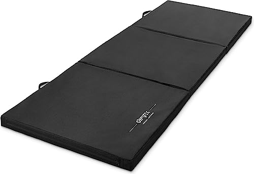 Gymtek Klappbare Turnmatte 180x60x5cm, Gymnastikmatte Dicke 5cm, Weichbodenmatte, Matratze Trainieren, Sportmatte Dicke, Gymnastikmatte Faltbar 3 Teile, Trainingsmatte, Turnmatte für Zuhause