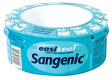 Sangenic Easiseal Bin Refill 25m Standard Light Odour Cassettes (Pack of 6)
