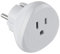 Electraline 70059 Adaptador de Viaje USA a Tus enchufes de Francia/Europa, Blanco