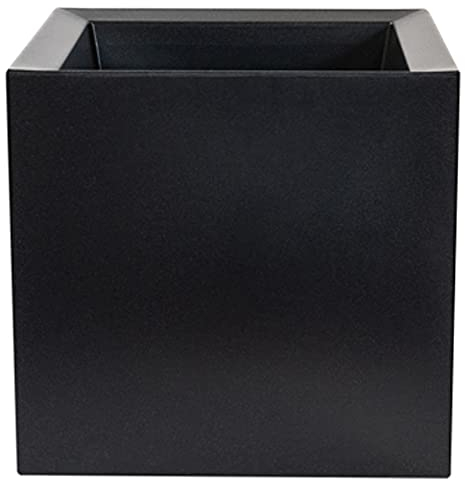 MACETERO DE POLIETILENO ANTRACITA 40X40 CM