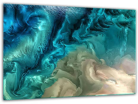 TMK, Tabla de cortar de cristal, 30 x 22 cm, con diseño de patrón, tabla de cortar decorativa de cristal