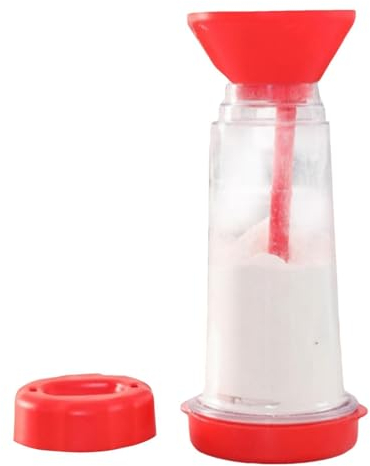 Colador de harina para hornear, colador de harina para hornear, colador giratorio de mano para el hogar, espolvoreador de harina resistente al desgaste, herramientas ligeras para panaderos y