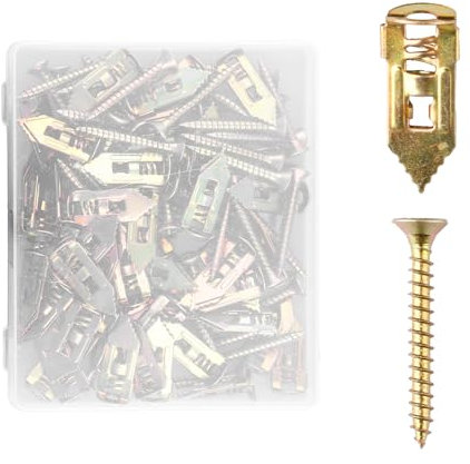 Tabanzhe Plasterboard Fixings Screws-50PCS Hammer Drive Anchors Self Drilling Tapping Screw Plasterboard Cavity Wall Plugs and Screws Set for Gypsum Board