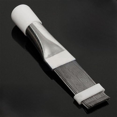 Peigne à ailettes pour climatiseur pour nettoyer et lisser les ailettes sur climatisation et condensateur de réfrigération, fabriqué en acier à ressort pour une utilisation durable
