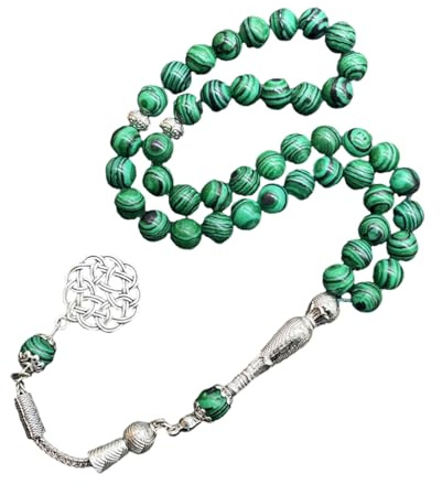 Oxxggkao Cuentas de cristal resistentes a roturas de 45 esferas de 8 mm con diseños únicos de piel de sandía, cadena de mano de cristal