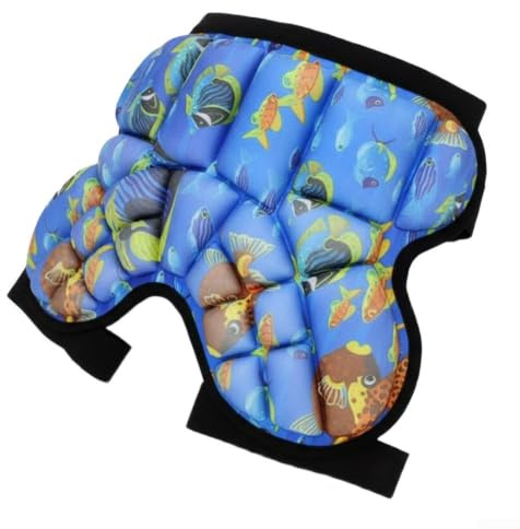 Höftskyddsdynor för snowboardshorts med 3D EVA svanskotvakt – halkskydd cykelunderkläder för skridskoåkning barn 20–30 kg (blå storlek S: 20–30 kg)