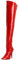 Higher-Heels PleaserUSA Overknee-Stiefel Seduce-3000 Lack rot Gr.39