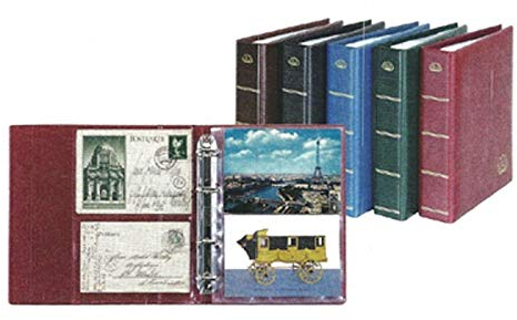 Lindner 5800 - S Album pour cartes postales «Postcard» LOTOS-noir