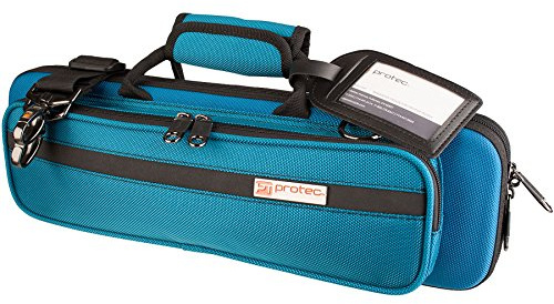 Protec Flute Slimline PRO PAC Case (Fits B or C Foot), Teal Blue, Model PB308TB
